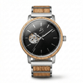 Montre Bürgi en bois de baril de whisky recyclé