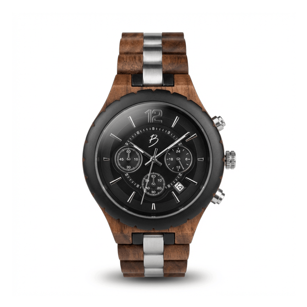 Montre Le Roy en bois de noyer