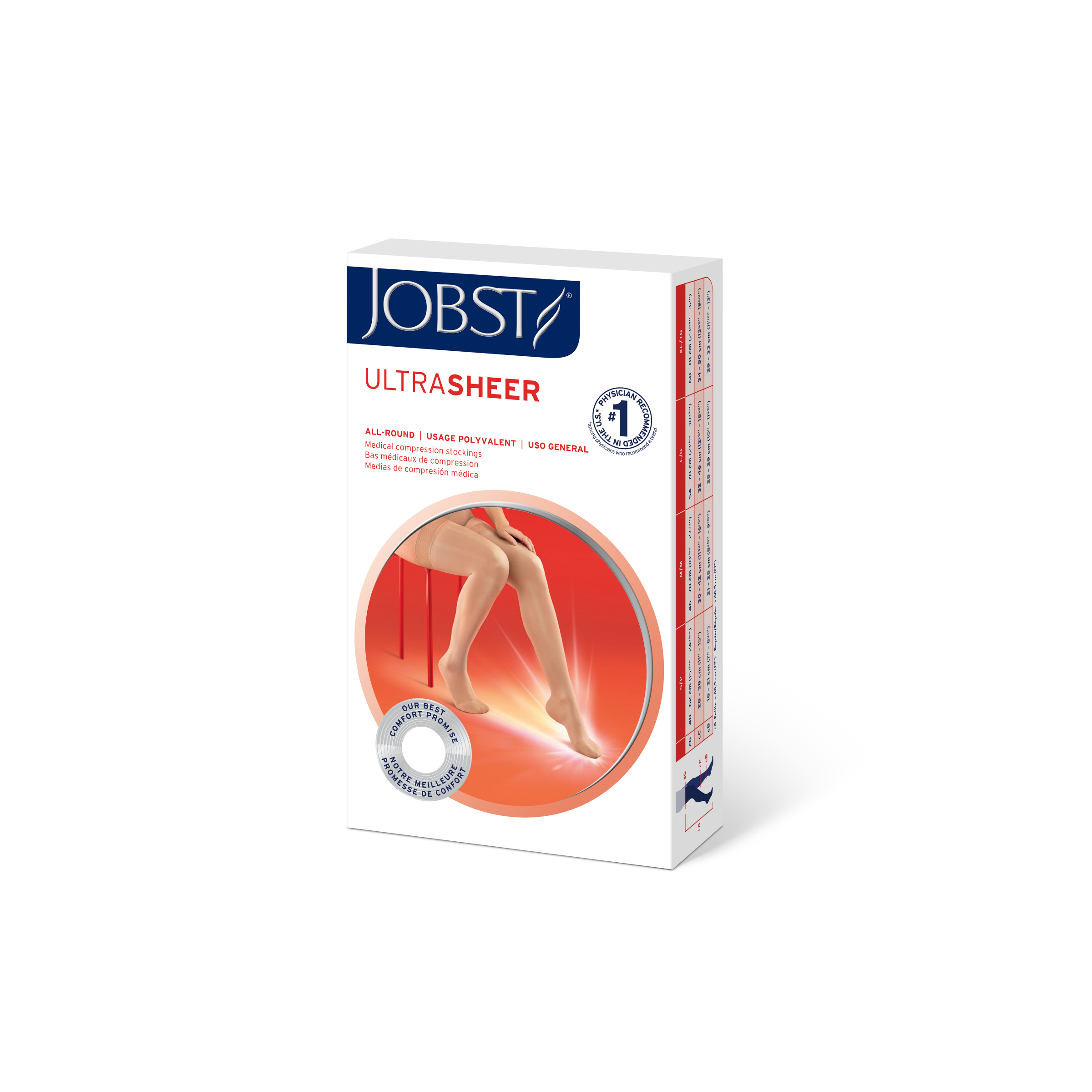 JOBST UltraSheer 15-20 mmHg Thigh High