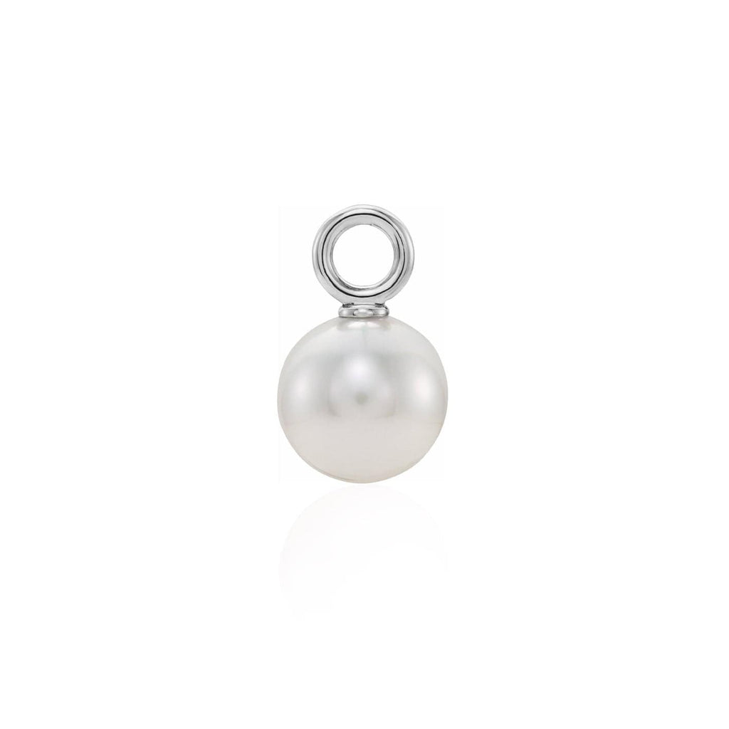 Pendentif perle d'eau douce et or 10K ou argent sterling