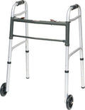 ProBasics WKAAW2B Two-Button Folding Walker with Wheels | 300 lb Canada