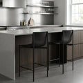Set of Two Alto Modern High-Back Bar Stools