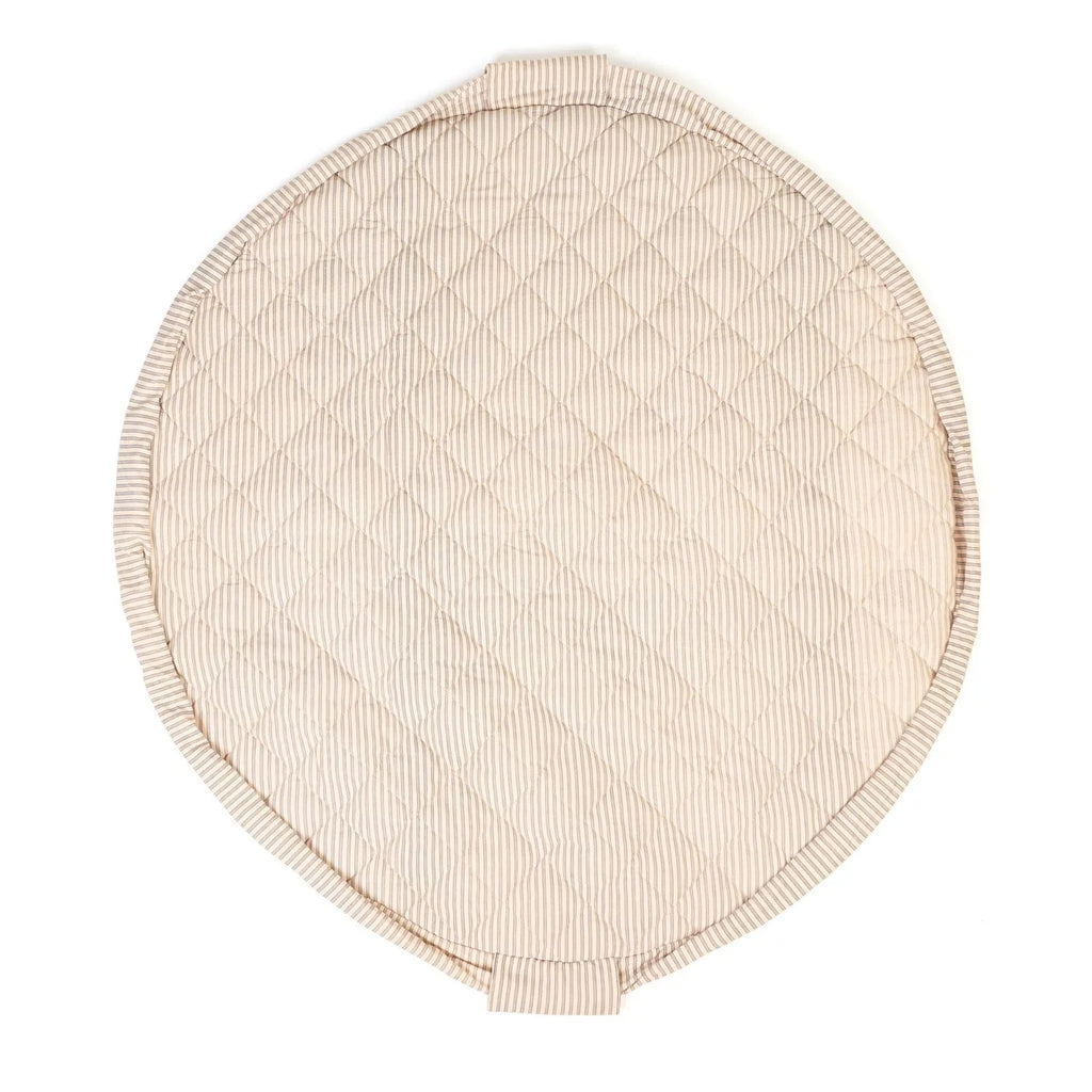 Organic Soft Babymat & Bag | Blue Stripes | play&go